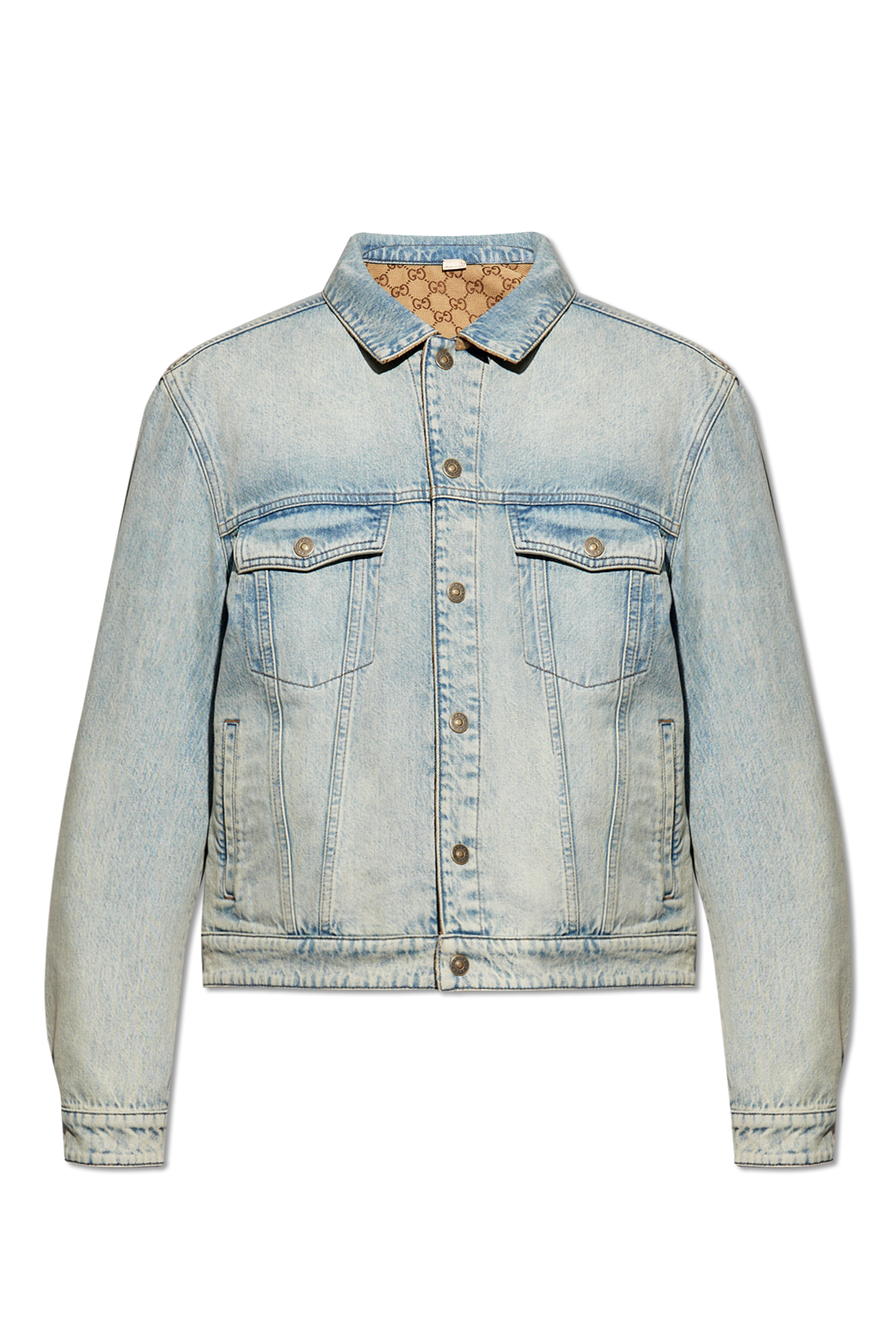 Gucci loved denim jacket best sale